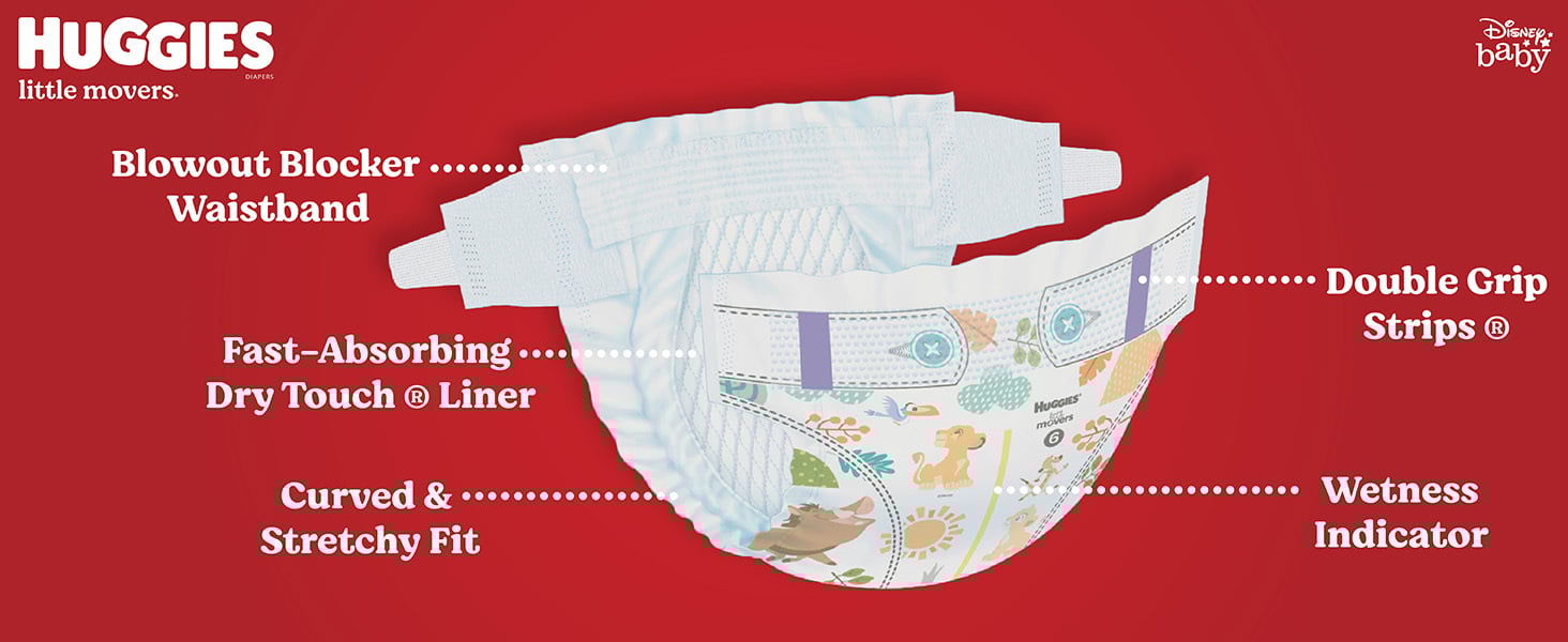 huggies little movers features and benefits